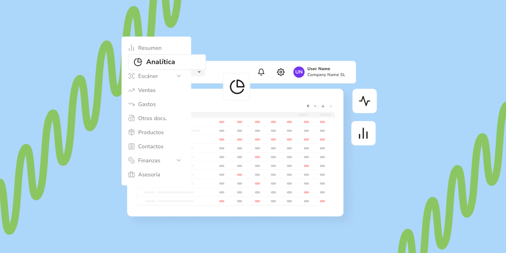 Nueva sección analítica en el software de gestión