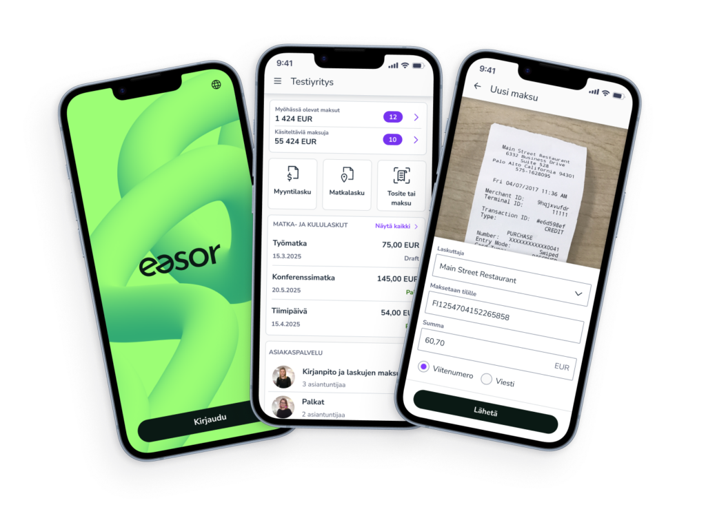 Talenom Online on nyt Easor App