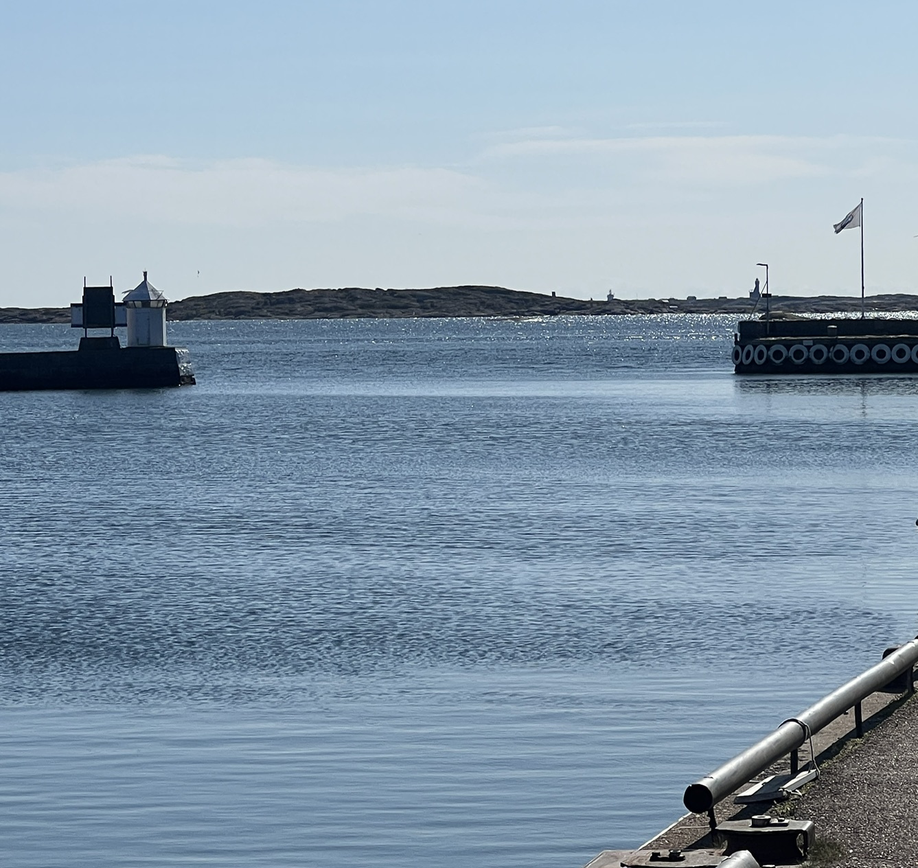 Utskikt över vattnet strax utanför Talenom Hönö